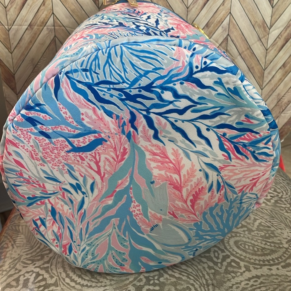 Lilly Pulitzer beach pool cooler insulated bucket bag Coral‎ sea theme print. - Picture 4 of 5